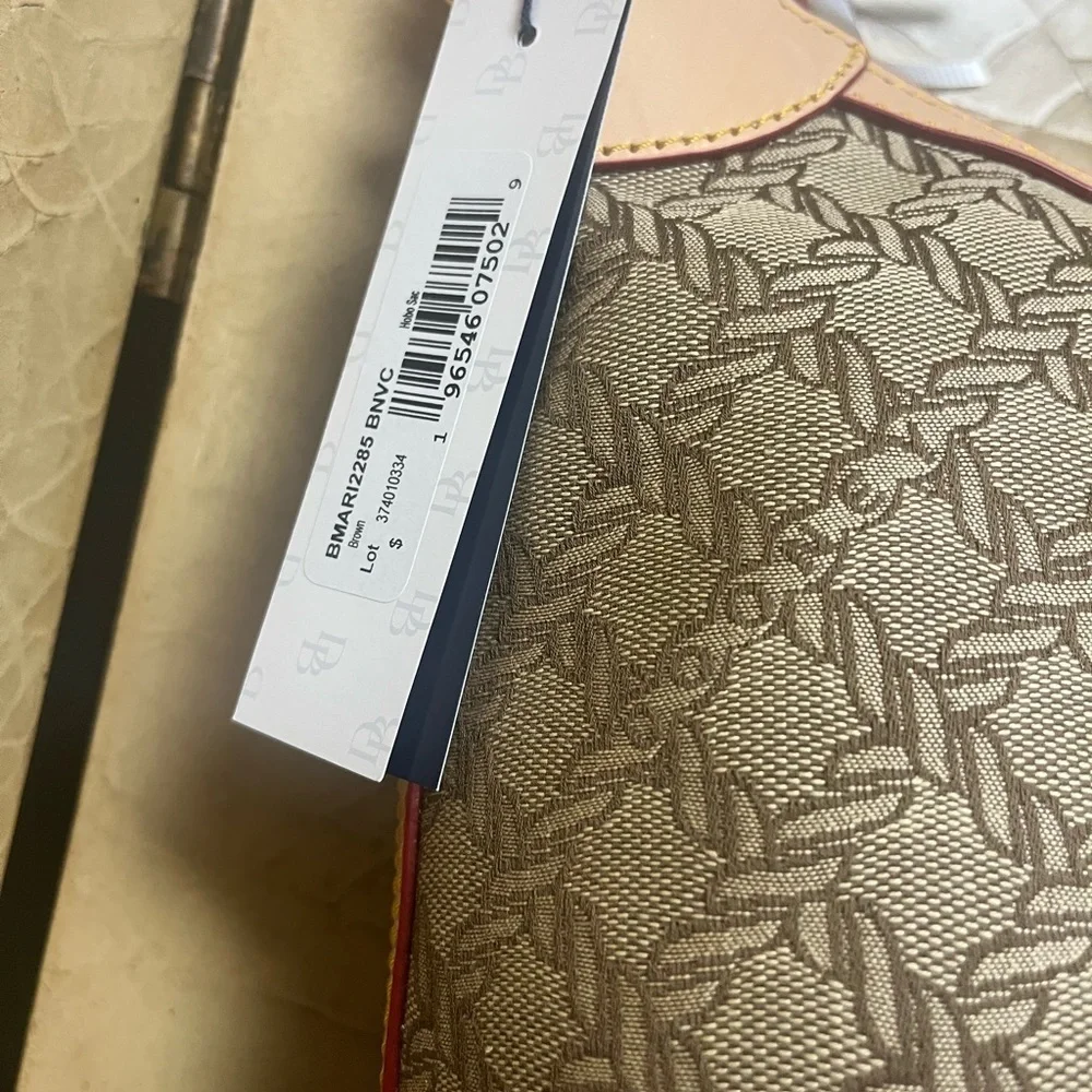 Dooney & Bourke Jacquard Maritime Hobo Sac Nwt - Picture 8 of 12